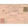 HAUTE GARONNE - PIBRAC - 2-2-1893 - LETTRE CHARGEE 600F - ENTETE PAUL ESPAGNET PIBRAC - DESCRIPTIF VERSO.