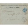 ALGERIE - OULED-RAHMOUN - SAGE N°90 - CONVOYEUR LIGNE BRISKRA CONSTANTINE - 7-4-1897 - ENTETE C.MALVAULT.