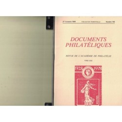 DOCUMENTS PHILATELIQUES AVEC RELIURE - No100 A 109 - 10 FASCICULES DANS UNE RELIURE - 1984-1986