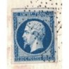 PARIS - EMPIRE - No14A - OBLITERATION ROULETTE D'ETOILES - LE 23 JANVIER 1856.