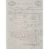RHONE - LYON - No14Ae - BLEU SUR LILAS - LE 20 MARS 1858 - SIGNATURE BAUDOT ET CALVES.