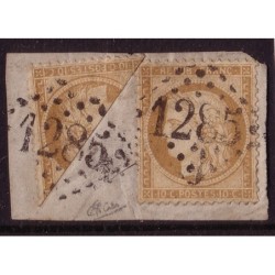 No036 - CERES DU SIEGE - 10c - COUPE SUR FRAGMENT DE LETTRE - GC1285 - DECIZE - NIEVRES - SIGNATURE CALVES.