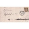 No013 I - EMPIRE - 10c PERCE EN LIGNE - PARIS 4-10-1862 - AVEC TEXTE ET SIGNATURE - COTE 330€ - SIGNATURE CALVES.