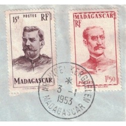 TAAF - MADAGASCAR - ARCHIPEL DES KERGUELEN - 3-1-1953 - NAVIRE RAVITAILLEUR LE "VERCORS"