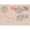 DOUBS - BESANCON - VICTOR HUGO - SPORTS - SERIE COMPLETE N°960-965 - SUR ENVELOPPE 2 ENVELOPPES 12-13 DECEMBRE 1953.