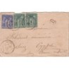 YONNE - TANLAY - SAGE N°75x2+N°90 - LETTRE POUR SUEZ - EGYPTE - BUREAU RESTANT - LE 30-12-1879 - BOITE RURALE D NON IDENTIFIEE.