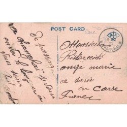 CHINE - * SHANGHAI * - CACHET ECHOPPE SUR TYPE MOUCHON AVEC SURCHARGE POUR LA FRANCE - 10-11-1920.