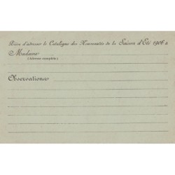 SEMEUSE LIGNEE - CARTE POSTALE - 10c - REPIQUAGE PRIVEE - GRANDS MAGASINS DU PRINTEMPS - CARTE NEUVE.