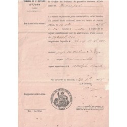 GARD - UZES -  SAGE - LETTRE RECOMMANDEE - RETOUR ENVOYEUR - LE 29-11-1878 - SUPERBE AFFRANCHISSEMENT BANDE DE 4 N°90+N°75