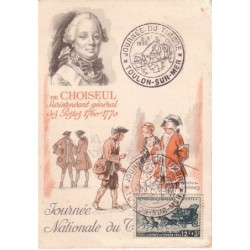 JOURNEE DU TIMBRE 1952 - TOULON - VAR  - 8-3-1952.