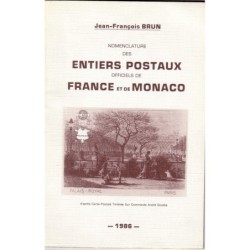 NOMENCLATURE DES ENTIERS POSTAUX DE FRANCE ET MONACO.