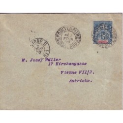 GUADELOUPE - POINTE A PITRE - ENTIER POSTAL 15c TYPE GROUPE - 1-2-1902 - CACHET MARITIME LIGNE D.