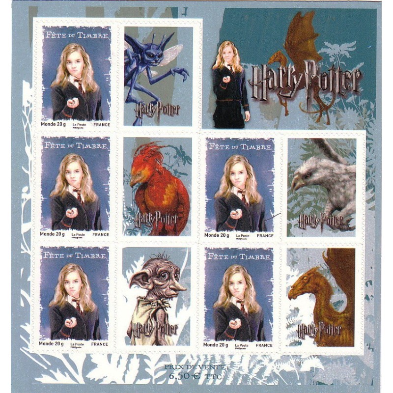 AUTOADHESIFS - FEUILLE - F116 - HERMIONE GRANGER - COTE 60€.