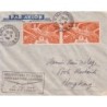 INDOCHINE - HAIPHONG - 9-5-1948 - REOUVERTURE DE LA LIGNE HANOI-HAIPHONG-HONGKONG - 10 MAI 1948 - PAR AIR FRANCE