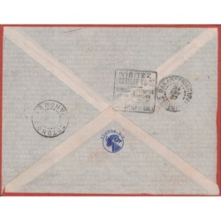 SENEGAL - 1ER VOYAGE AEROMARITIME - DAKAR-COTONOU DAHOMEY - LE 1 MARS 1937 - PLUS RARE EN ROUGE.