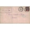 GUADELOUPE - POINTE A PITRE - 1 FEVRIER 1896 - 25c GROUPE SEUL SUR LETTRE POUR BORDEAUX.