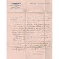 GUADELOUPE - POINTE A PITRE - 1 FEVRIER 1896 - 25c GROUPE SEUL SUR LETTRE POUR BORDEAUX.