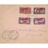 ALAOUITES - (TERRITOIRE DES ) SYRIE - POSTE AERIENNE NON EMIS N°5A A 8A  SUR LETTRE - RARE..