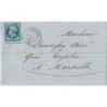 BOUCHES DU RHONE - AUBAGNE - EMPIRE - No022 - VARIETE PIQUAGE - OBLITERATION GC197 - LE 3 MAI 1867. -