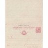 ITALIE - SOMALIA ITALIANA - COLONIE ITALIENNE - CARTE POSTALE 10c AVEC REPONSE PAYEE 10c - NEUVE.