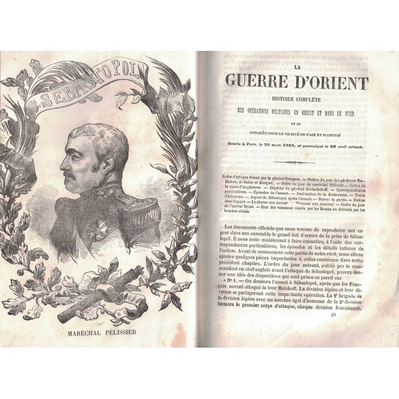 LA GUERRE D'ORIENT - PENDANT LES ANNEES 1853 A 1856 - TOME II - JULES LADIMIR - 1857.