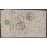 BALLON MONTE - LA POSTE DE PARIS - AFFRANCHISSEMENT PAIRE DU No28 ETOILE 16 LE 16 JANVIER 1871.