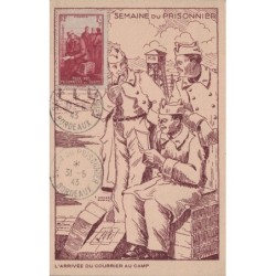 CARTE MAXIMUM - SEMAINE DU PRISONNIER - BORDEAUX - GIRONDE - 31-5-1945.