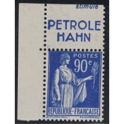 No0368 - TYPE PAIX 90c BLEU...