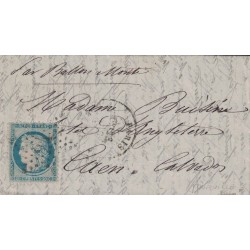BALLON MONTE - LE TOURVILLE - AFFRANCHISSEMENT CERES SIEGE No37 ETOILE 24 - LE 23 DECEMBRE 1870.
