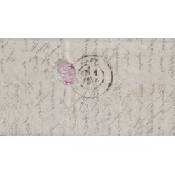 BALLON MONTE - LE TOURVILLE - AFFRANCHISSEMENT CERES SIEGE No37 ETOILE 24 - LE 23 DECEMBRE 1870.