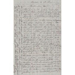 BALLON MONTE - LE TOURVILLE - AFFRANCHISSEMENT CERES SIEGE No37 ETOILE 24 - LE 23 DECEMBRE 1870.