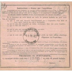 BAS-RHIN - STRASBOURG - BULLETIN D'EXPEDITION - BEL AFFRANCHISSEMENT 2-3-1939.