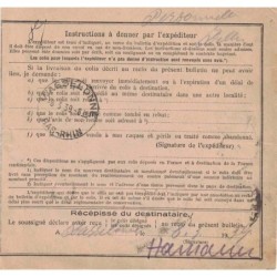 HAUT-RHIN - COLMAR - BULLETIN D'EXPEDITION - BEL AFFRANCHISSEMENT DU 7-3-1939.