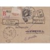 ALGERIE - ALGER-RP -PETITE LETTRE RECOMMANDEE AVEC AR - RETOUR ET REFUSE LE 12-3-1945.