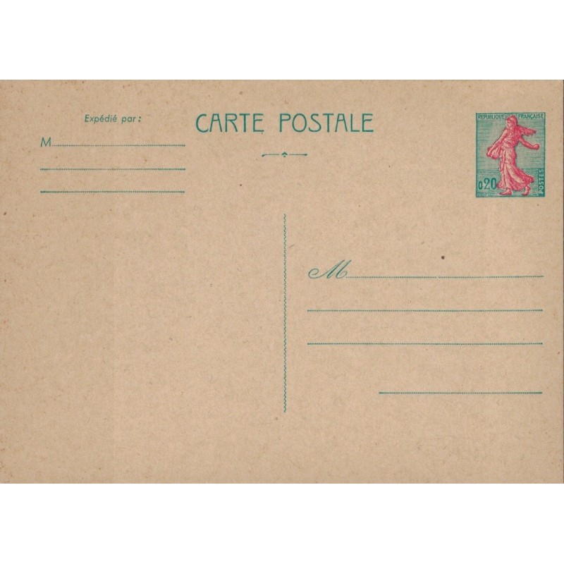 SEMEUSE LIGNEE - CARTE POSTALE - 0.20F - NEUVE - CARTON CHAMOIS