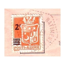BATIMENT DE LIGNE RICHELIEU - AVIS DE RECEPTION - POUR LE BUREAU NAVAL N°56 DE CASABLANCA - 17-1-1945.