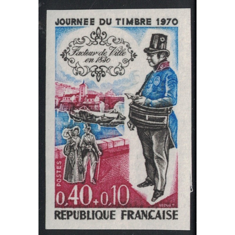 No1632a - JOURNEE DU TIMBRE 1970 - NON DENTELE - COTE 23€.