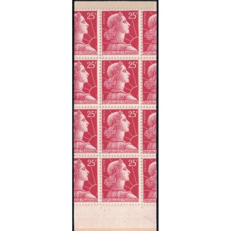 MULLER - CARNET 8 TIMBRES - VARIETE PIQUAGE A CHEVAL - COTE 385€ - AVEC SIGNATURES.