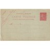 SEMEUSE LIGNEE - CARTE POSTALE - NEUVE - 10c ROSE LIGNEE - SUR VERT.