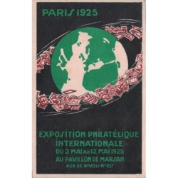 PASTEUR - ENTIER POSTAL 45c ROUGE EXPOSITION PHILATELIQUE 1925 - CACHET DE L'EXPOSITION LE 5-5-1925..