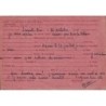 IRIS - CARTE INTERZONE - CONVOYEUR ST DIE A EPINAL - POUR UN CAPITAINE DE GENDARMERIE 20eme LEGION