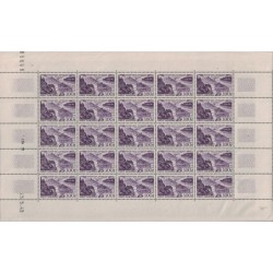 PA No026 - VUE DE LYON - PLANCHE DE 25 TIMBRES NEUF** - AVEC COIN DATE - COTE 520€.