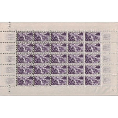 PA No026 - VUE DE LYON - PLANCHE DE 25 TIMBRES NEUF** - AVEC COIN DATE - COTE 520€.