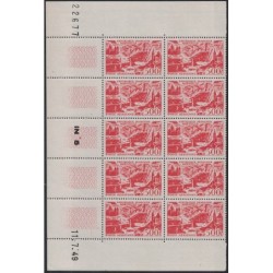 PA No027 - VUE DE MARSEILLE - BLOC DE 10 NEUF** - AVEC COIN DATE - COTE 770€.