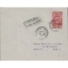 CORSE - AJACCIO - 6-10-1936 - GRIFFE - LETTRE TRANSPORTEE EXCEPTIONNELLEMENT PAR AVION.